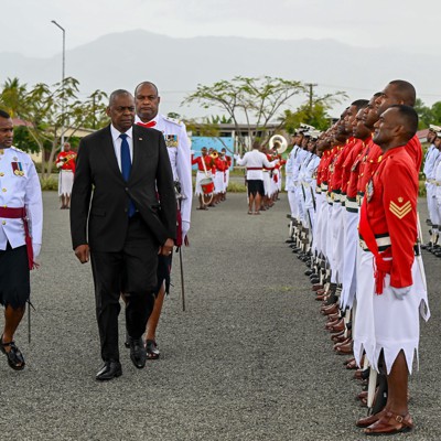 In Fiji, defense diplomacy and rain-soaked rugby