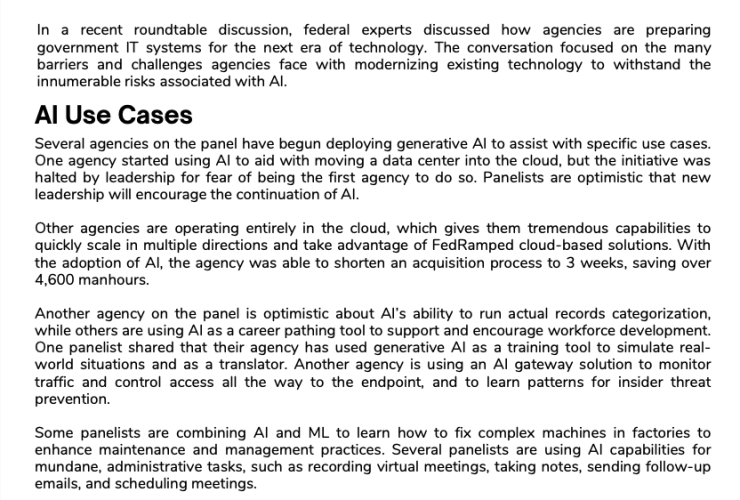 Preparing Government IT Systems for the AI Era