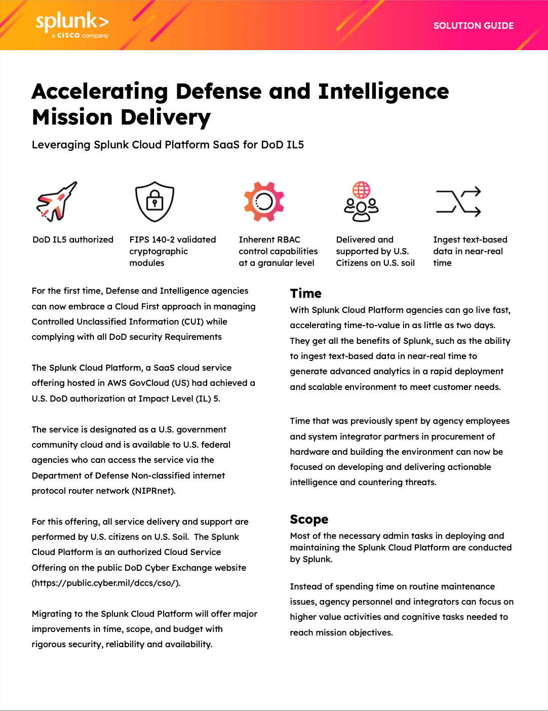 Accelerating Defense and Intelligence Mission Delivery