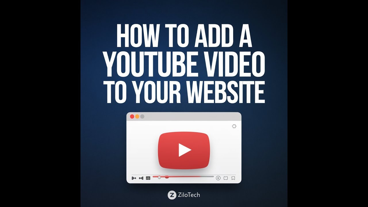 How to add YouTube Video to your website