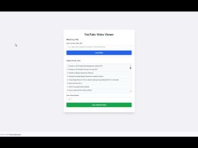 You-Tube Video Viewer of My Videos