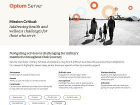 Addressing health and wellness challenges for those who serve Addressing health and wellness challenges for those who serve