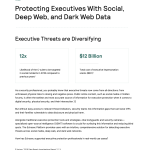 Protecting Executives With Social, Deep Web, and Dark Web Data
