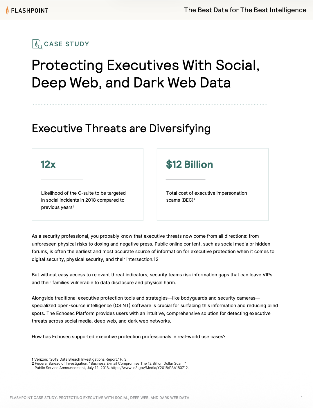 Protecting Executives With Social, Deep Web, and Dark Web Data Protecting Executives With Social, Deep Web, and Dark Web Data