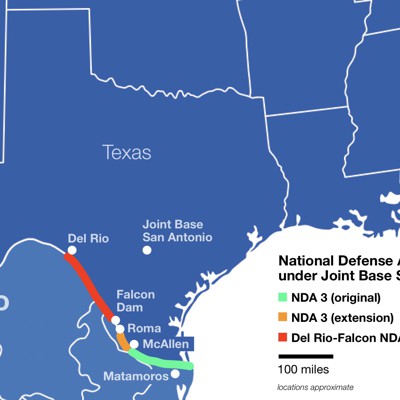 The US military is taking control of more Texas borderland