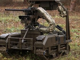 A Ukrainian ground robot defended a position from Russian assault for six weeks A Ukrainian ground robot defended a position from Russian assault for six weeks