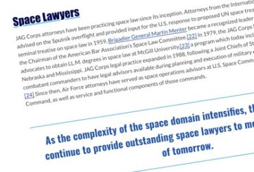 Does Space Force have enough lawyers for tomorrow’s wars? Senators want to know
