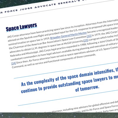 Does Space Force have enough lawyers for tomorrow’s wars? Senators want to know Does Space Force have enough lawyers for tomorrow’s wars? Senators want to know