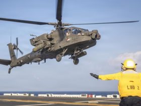 Rough waters help firm demo ‘expeditionary manufacturing’ aboard warship