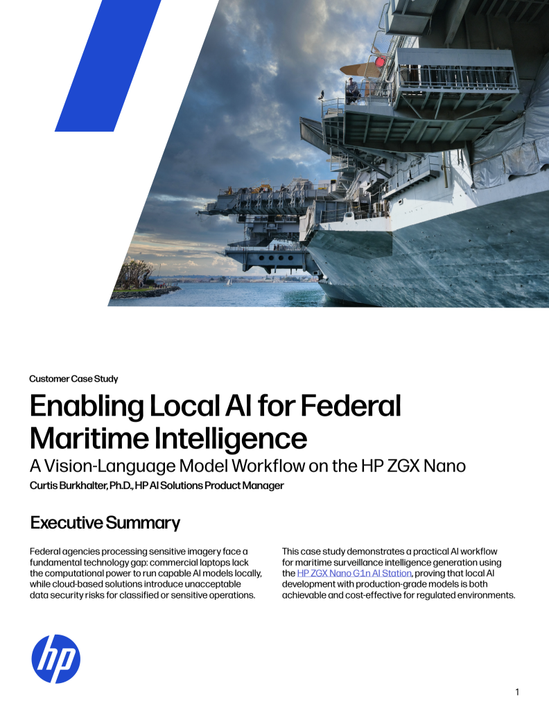 Enabling Local AI for Federal Maritime Intelligence